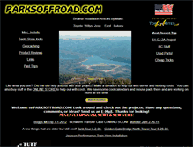 Tablet Screenshot of parksoffroad.com